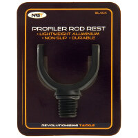 Aluminium Rutenhalter 25 mm schwarz (1Stk)
