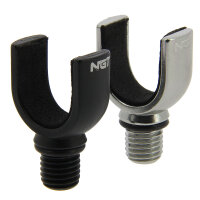 Aluminium Rutenhalter 16 mm schwarz (1Stk)